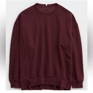 aerie the chill crew sweatshirt royal berry XXS